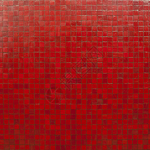 红色马赛克瓷砖壁纸图片