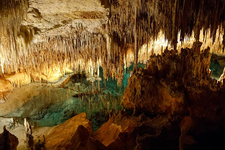 西班牙Majorca的龙洞高清图片