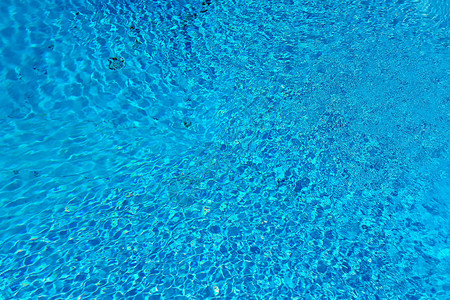 蓝水表面和游泳池的波浪可图片
