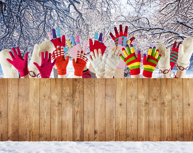 冬季连指手套和手套图片
