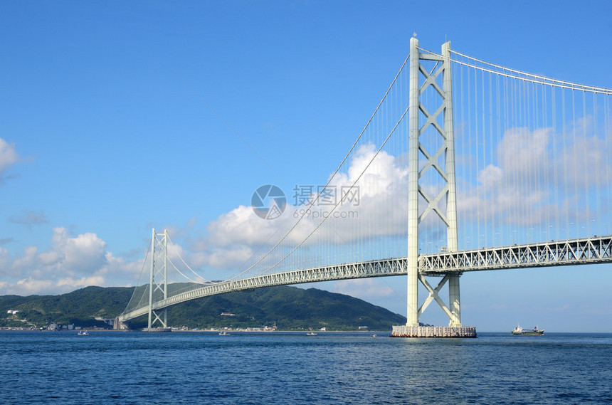 日本神户明石海峡大桥图片