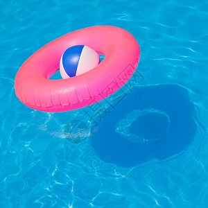 粉红泳池浮体清蓝新蓝色泳图片