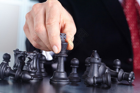 下棋的商人手图片