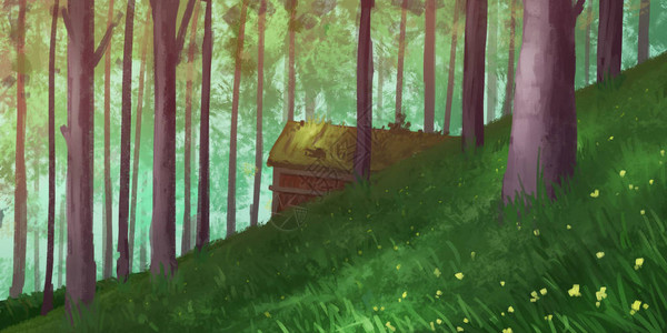 天然森林公园小说背景概念艺术逼真的插图视频游戏数字CG艺术图片