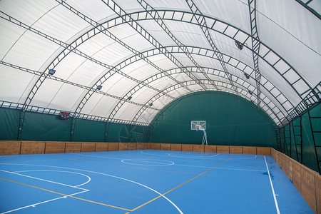 篮球室内运动场背景图片