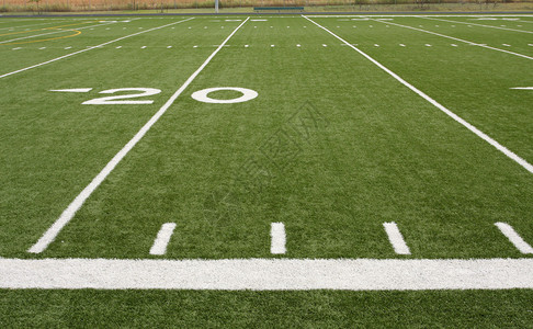 美式足球场的围场线背景图片