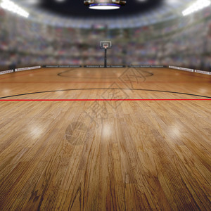 篮球场上满是影印空间的球迷故意关注地表和浅深的实地背景在Photos图片