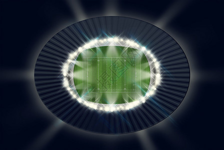 一个橄榄球体育场图片