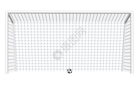 数字化足球目标和球白背景的插图以背景图片