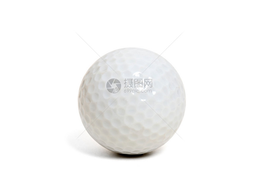孤立在白色的高尔夫球图片