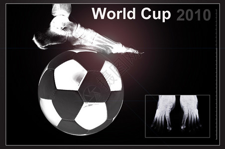 2010年世界杯世界杯的脚和足球图片