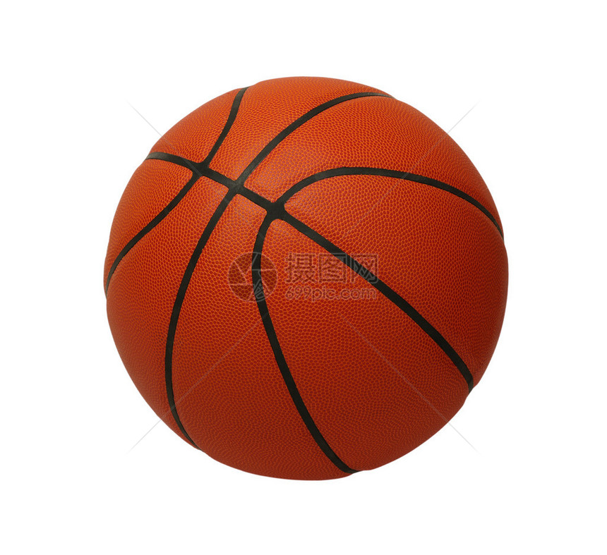 孤立在白色背景上的篮球图片