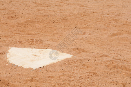 棒球场上的本垒板图片