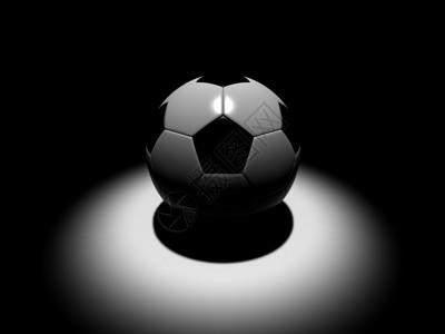 聚光灯下的足球足球图片