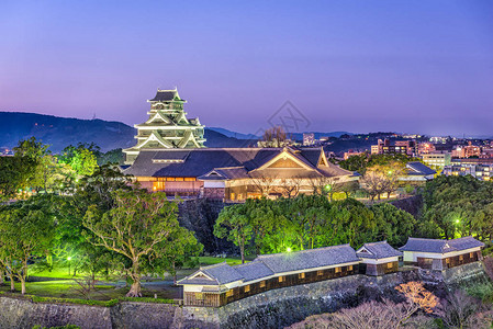 熊本晚上在熊本城图片