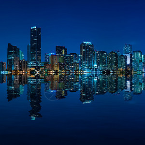 迈阿密夜景全景图图片