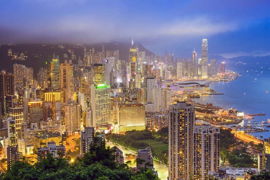 香港城市的天线图片