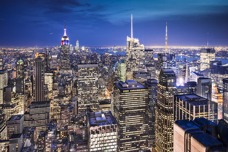 纽约市空中城市景观图片