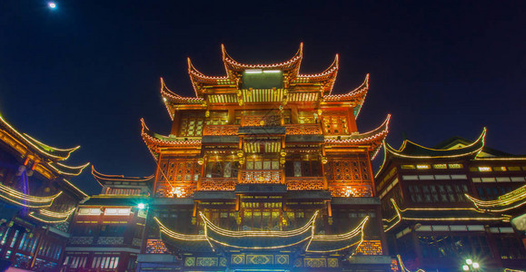 上海深夜的老镇Y图片