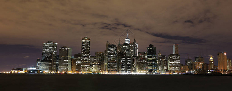 夜观曼哈顿图片