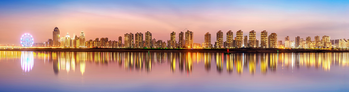 南昌城市夜景天空夜景图片