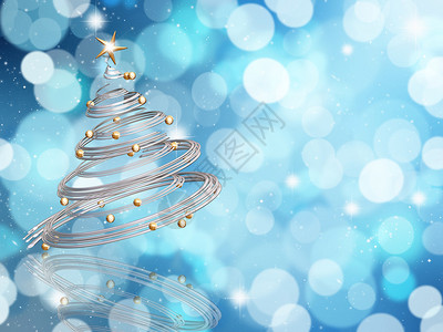 背景上的圣诞树灯光模背景图片