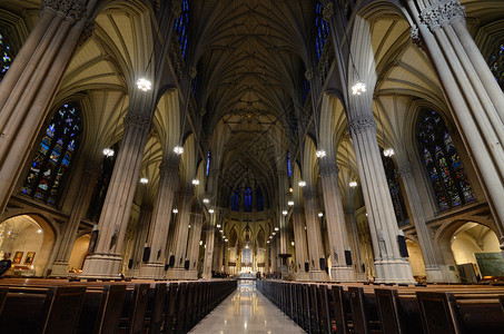 纽约市圣帕特里克大教堂的内设图片