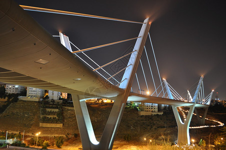 约旦安曼悬索桥图片