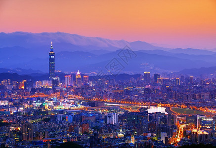 台北著名的城市景观图片