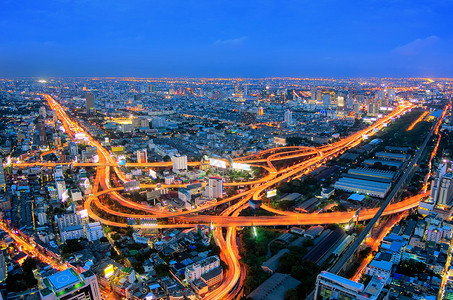 曼谷高速公路和高速公路最背景图片