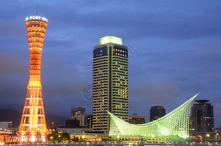 神户港的地标建筑图片