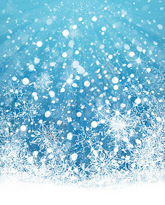 蓝色背景图示上的圣诞白雪花NameBreab图片