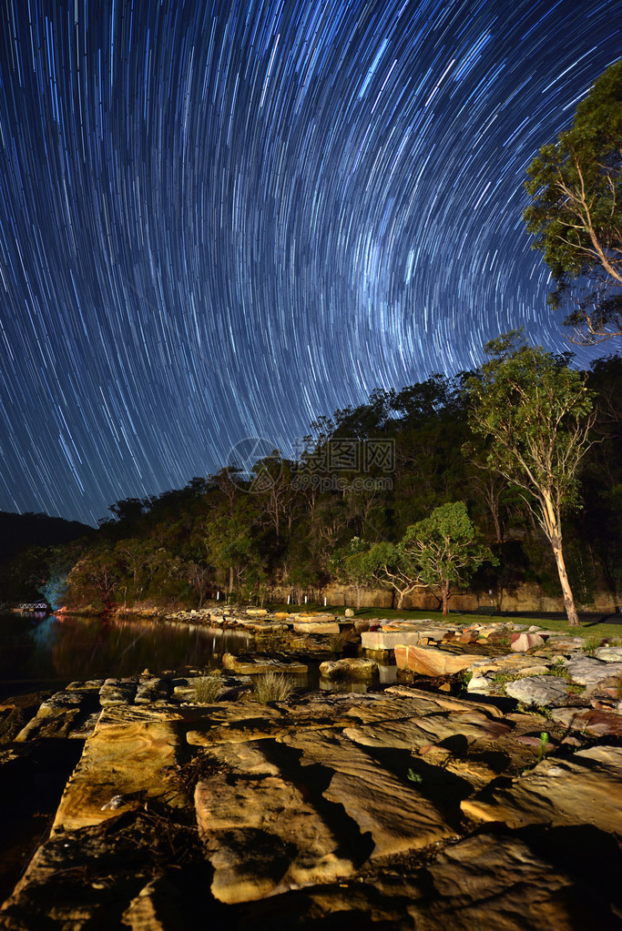 悉尼棕榈滩的星轨图片