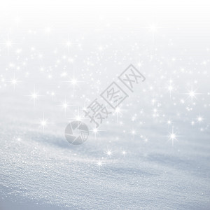 明亮的雪背景与星光下雨图片