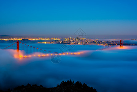 旧金山和金门大桥图片