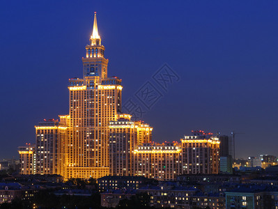 莫斯科旧式的新大楼Triumph图片