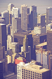 伊利诺伊州芝加哥市中心紫外线色分级中心垂直芝图片