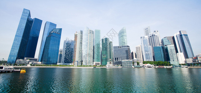 新加坡城市全景图片
