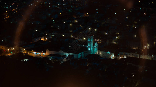 老城的夜景与灯光图片