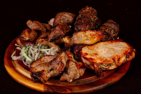 Shashlik烤肉串套装猪肉牛肉图片