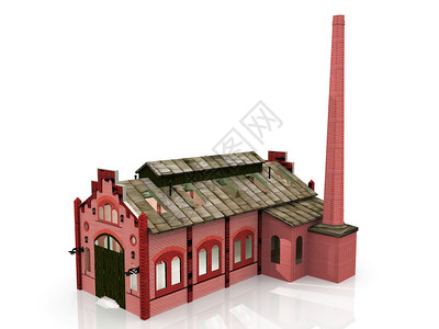 红砖旧工厂图片