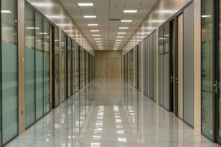 大空办公室走廊背景图片