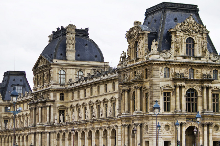 法国巴黎卢浮宫美博物馆的部分景图片