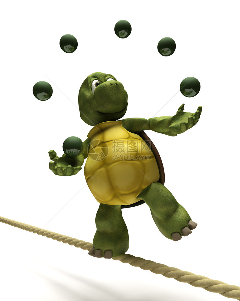 3D乌龟的三维龙图片