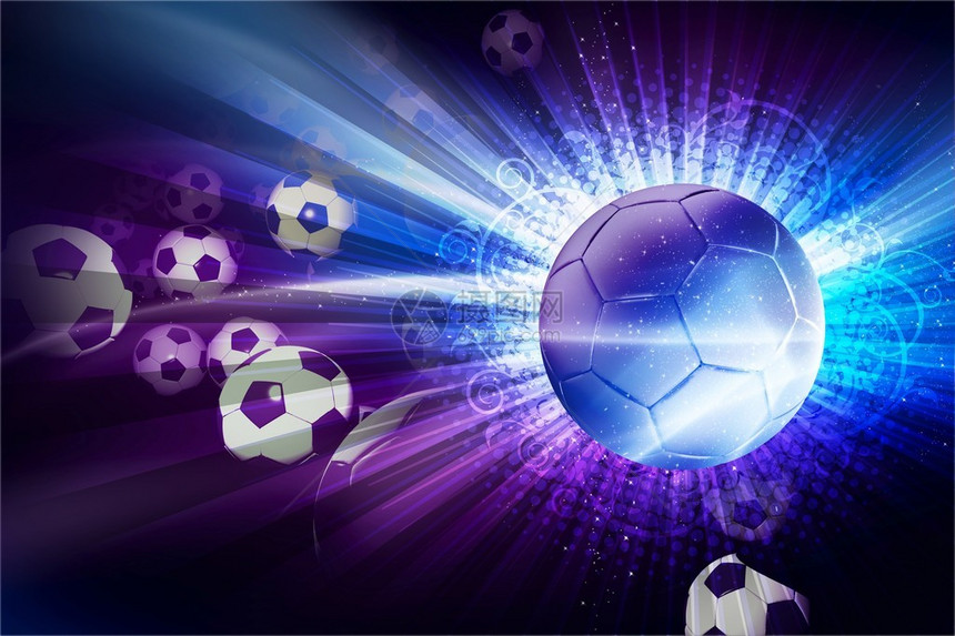 欧洲足球足球主题3D生成的足球主题与足图片