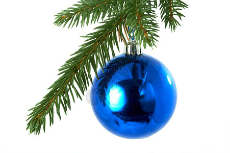 蓝色球圣诞节图片