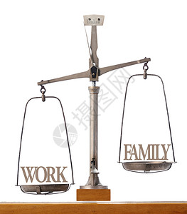 旧的泛量表显示工作与家庭时间的重要不平衡图片