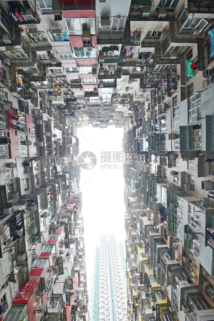 香港高密集公寓塔High和密图片