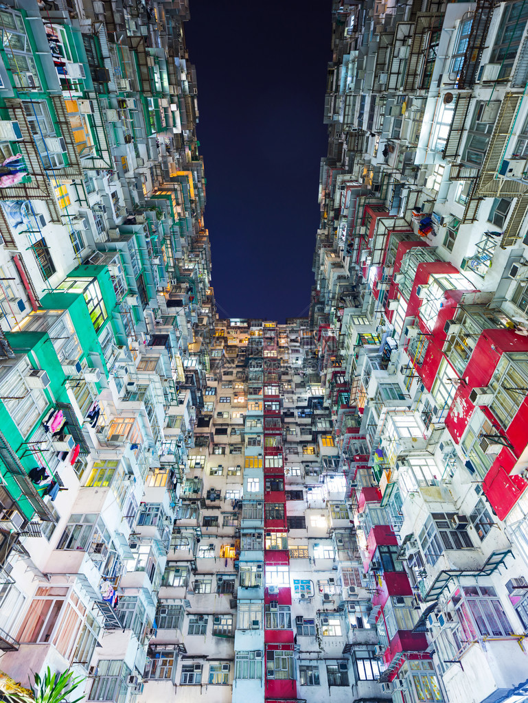 香港拥挤的建筑图片