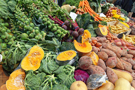 有机蔬菜农贸市场摊位图片